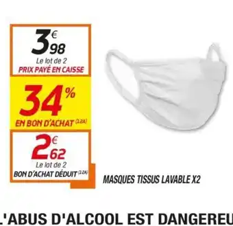 Netto Masques Tissus Lavable offre