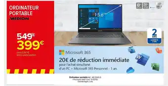 Carrefour Market Ordinateur portable medion offre