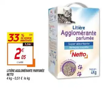 Netto Litière Agglomérante Parfumée Netto offre