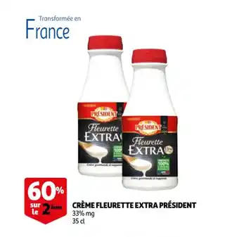 Auchan Crème fleurette extra PRESIDENT offre