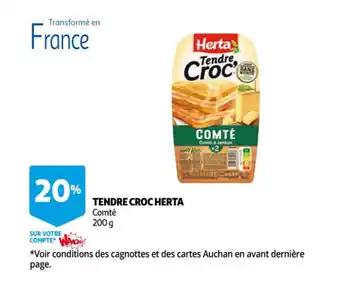 Auchan Tendre croc HERTA offre