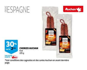 Auchan Chorizo AUCHAN offre
