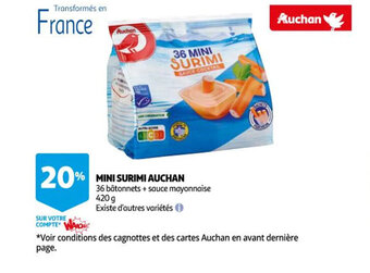 Auchan Mini surimi AUCHAN offre