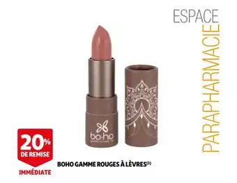 Auchan Boho gamme rouges à lèvres offre