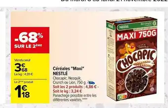 Carrefour Market Céréales offre