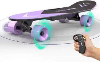 Go Sport Cool&fun cool&fun skateboard électrique avec télécommande longboard pour enfants et adultes violet offre