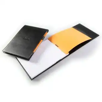 Porte-bloc - 15.5 x 22.3 cm - epure - rhodia - noir - n°16