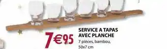 Service Ă tapas avec planche