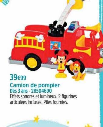 Maxi Toys Camion de pompier offre