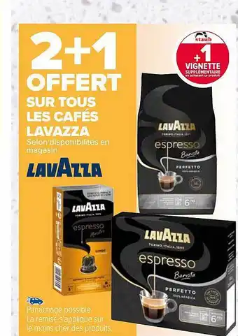 Carrefour Market Cafés lavazza offre