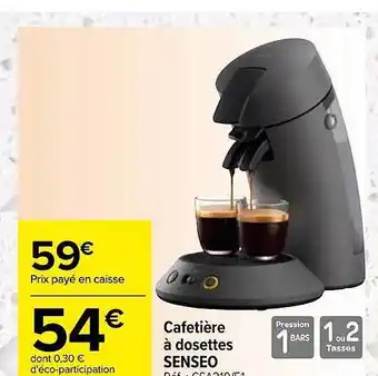 Cafetière à dosettes senseo