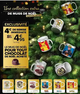 Carrefour Market Mug de noël pour tout chocolat de noël offre
