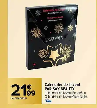 Carrefour Market Calendrier de l'avent parisax beauty offre