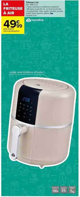 Carrefour Market Friteuse à air mandine offre