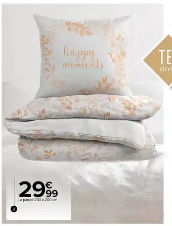 Carrefour Market La parure 200 x 200 cm offre