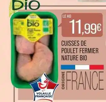 Match Cuisses de poulet fermier nature bio offre