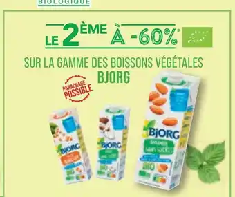 Match La gamme des boissons végétales bjorg offre