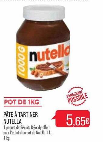 Match Pâte à tartiner nutella offre