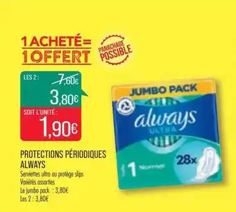 Match Protections périodiques always offre
