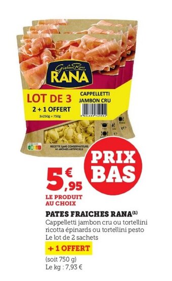 U Express Pates fraiches rana offre