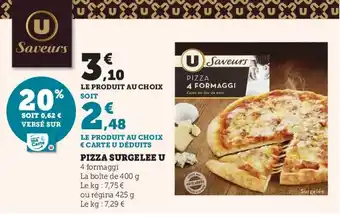 U Express Pizza surgelee U offre
