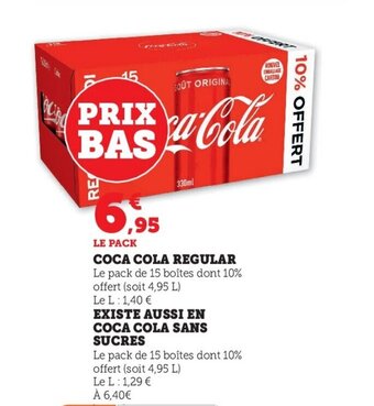 U Express Coca cola regular offre