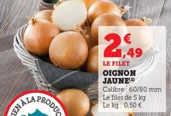 U Express Oignon jaune offre