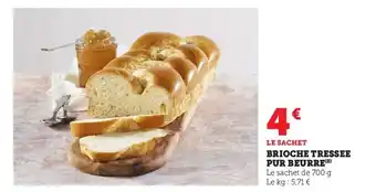 U Express Brioche tressee pur beurre offre