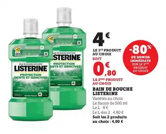 U Express Bain de bouche LISTERINE offre