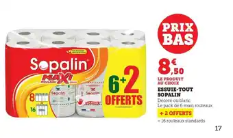 U Express Essuie-tout SOPALIN offre