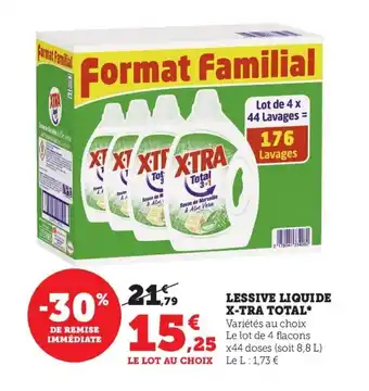 U Express Lessive liquide x-tra total offre