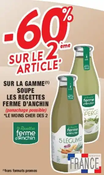 Sur la gamme soupe les recettes ferme d'anchin