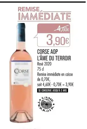 Match Corse AOP L'âme du Terroir offre