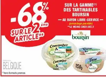 Cora x Carrefour Sur La Gamme des Tarttinables Boursin offre