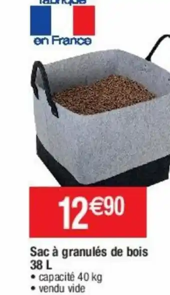 Cora x Carrefour Sac à Granulés de Bois 38 L offre