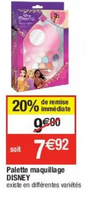 Cora x Carrefour Palette Maquillage Disney offre