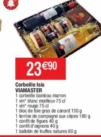 Cora x Carrefour Corbeille Isis Viamaster offre