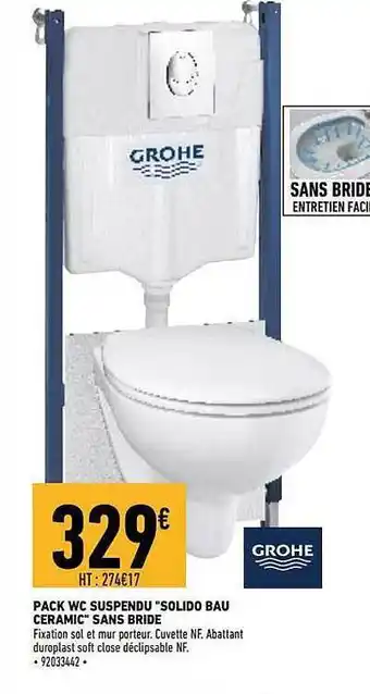 Pack wc suspendu