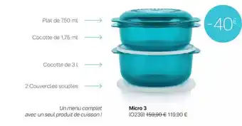 Tupperware Micro 3 offre