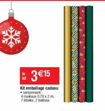 Cora x Carrefour Kit Emballage Cadeau offre