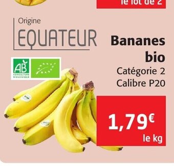 Colruyt Bananes Bio offre