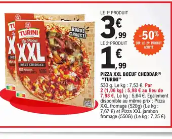 E.Leclerc Pizza XXL Boeuf Cheddar Turini offre