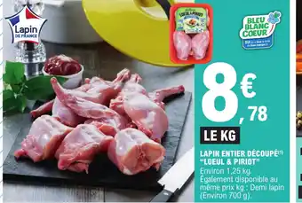 E.Leclerc Lapin Entier Découpé Loeul & Piriot offre