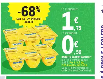 E.Leclerc Danette saveur Vanille offre