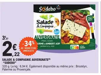 E.Leclerc Salade & Compagnie Auvergnate Sodebo offre