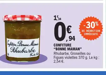 E.Leclerc Confiture Bonne Maman offre