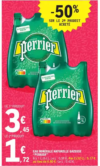 E.Leclerc Eau Minérale Naturelle Gazeuse Perrier offre