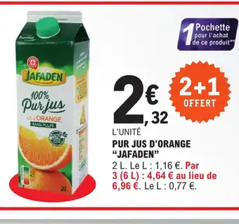 E.Leclerc Pur Jus d'Orange Jafaden offre