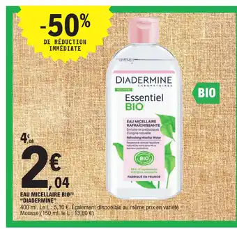 E.Leclerc Eau Micellaire Bio Diadermine offre