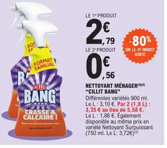 E.Leclerc Nettoyant Ménager Cillit Bang offre